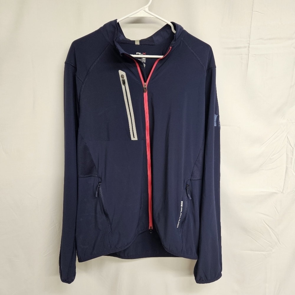 RLX Ralph Lauren Billy Horschel Jacket NAVY Large MRSP $198 Women's British Open